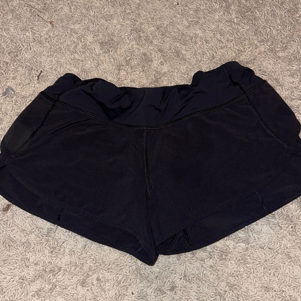 lulu lemon black shorts size 8